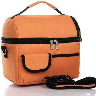 2 Layers Insulated Cooler Bag Thermal Lunch Box Picnic Food Storage Tote Bag Wholesale Bulk Lot Accessories Supply Product