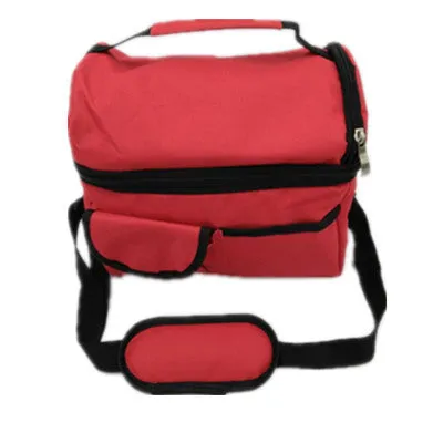 2 Layers Insulated Cooler Bag Thermal Lunch Box Picnic Food Storage Tote Bag Wholesale Bulk Lot Accessories Supply Product