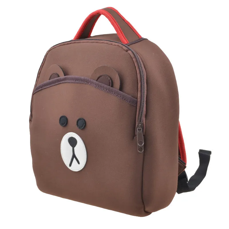 28cm Cartoon Bear Neoprene Kindergarten Backpack - Free Shipping