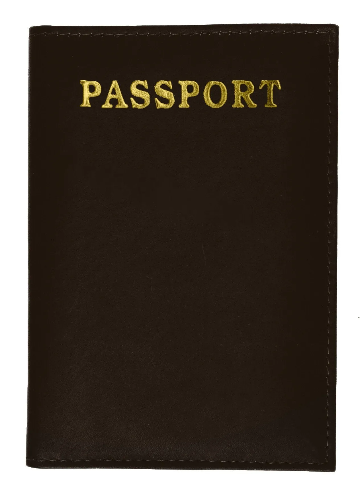 601CF IMPRINT/Leather Passport wallet with Card holder