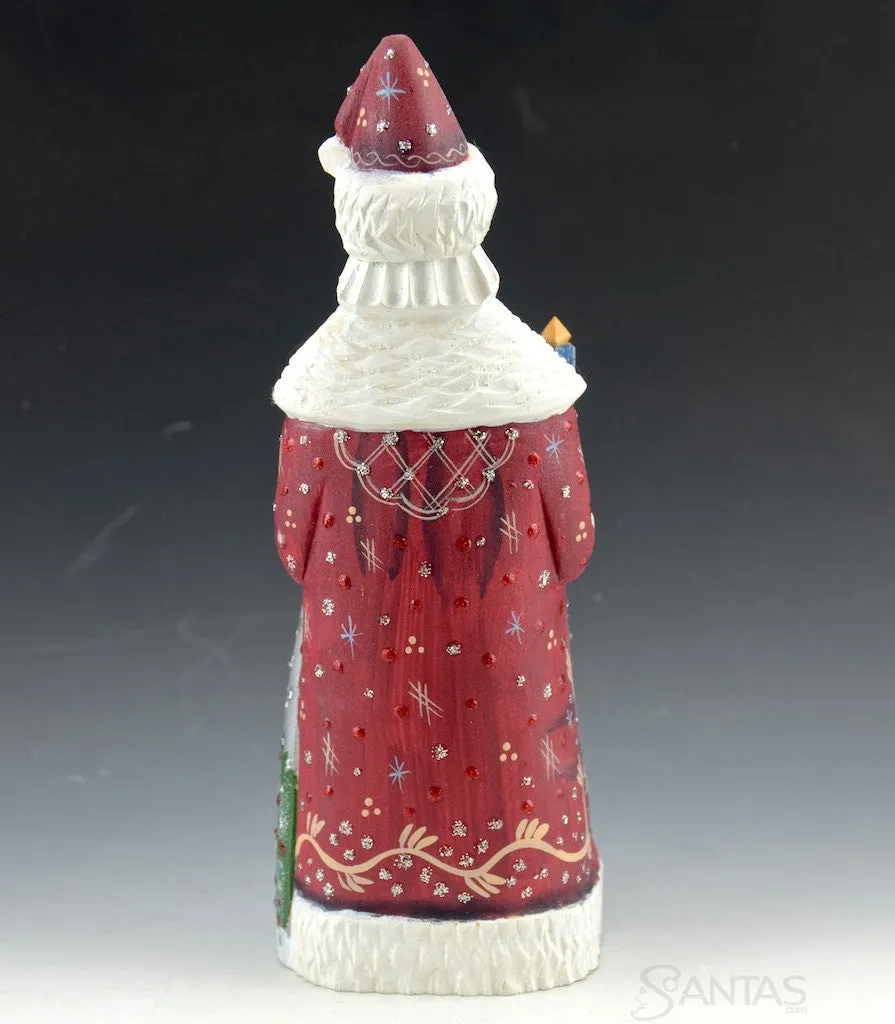 7 inch Russian Santa with Snowman