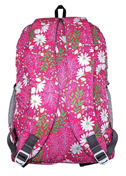 Alpha Nemesis Casual School Backpack/College Bag For Kids Made With Waterproof polyester 30 Ltrs Pink School Backpack