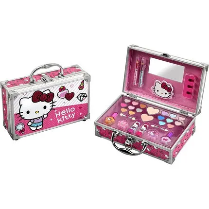 Aluminum cosmetic bag set, 31 pieces, Hello Kitty