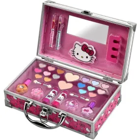 Aluminum cosmetic bag set, 31 pieces, Hello Kitty