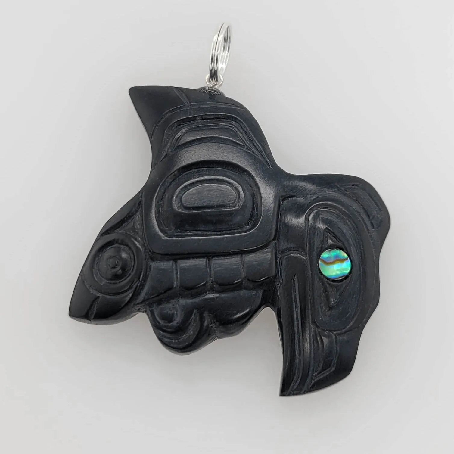 Argillite Flying Eagle Pendant