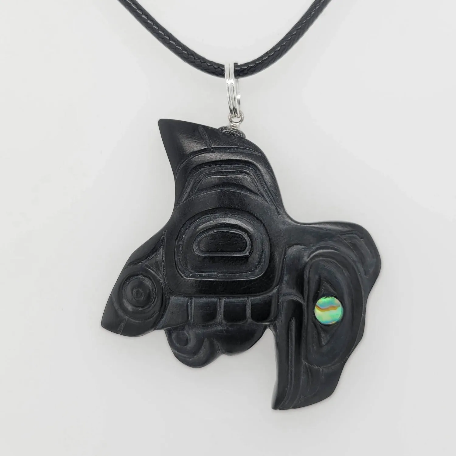 Argillite Flying Eagle Pendant