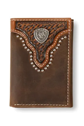 ARIAT Tri-Fold Wallet w/ Basketweave