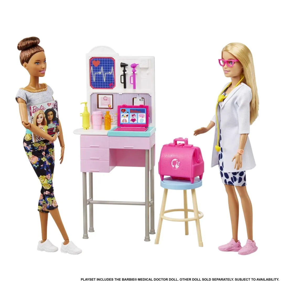 Barbie Medical Doctor Doll with Doctor Accessories & Playset for Kids Ages 3 