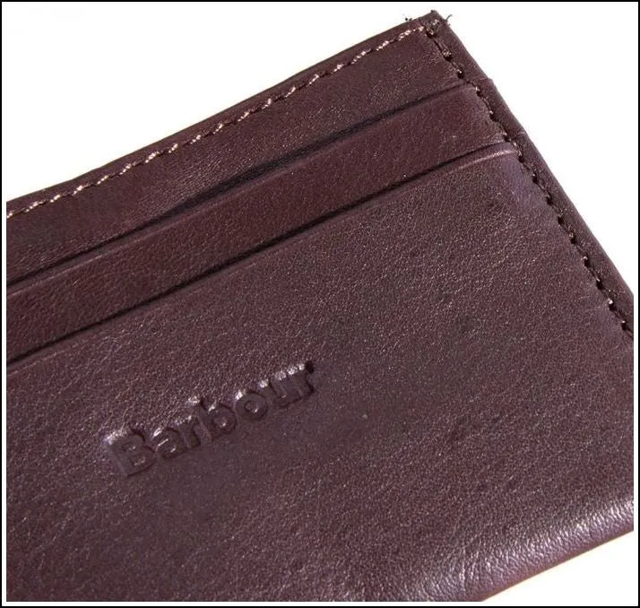 Barbour Card Holder brown leather MAC0125BR51