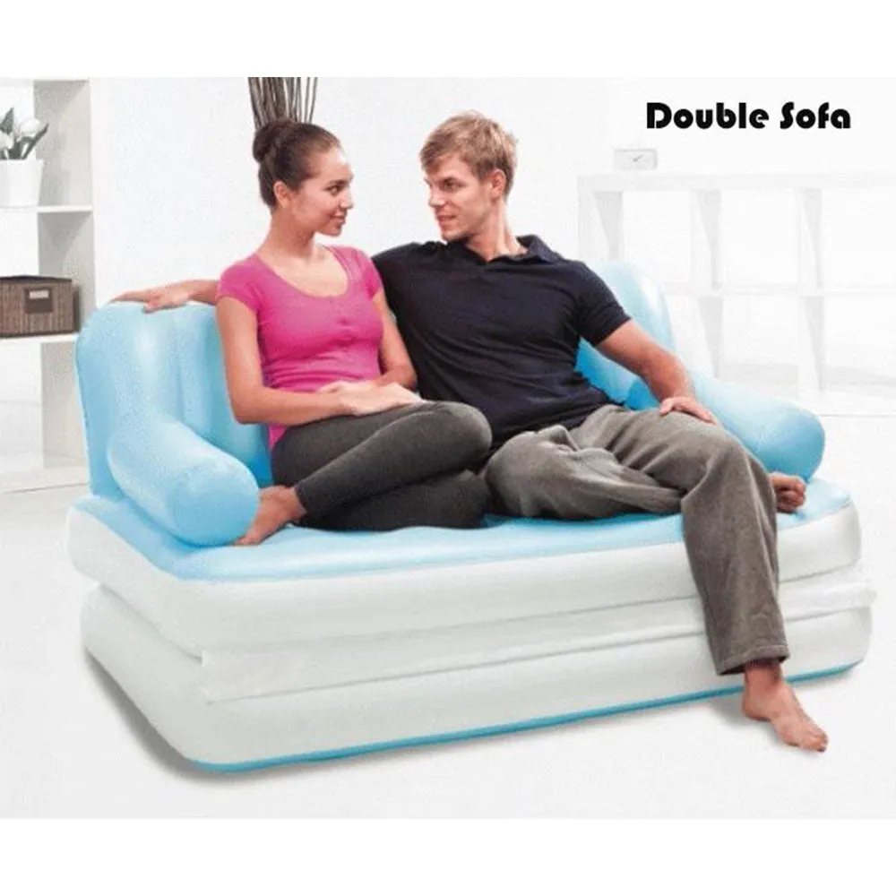 Bestway Inflatable 5 in 1 Multi-functional Couch - blue