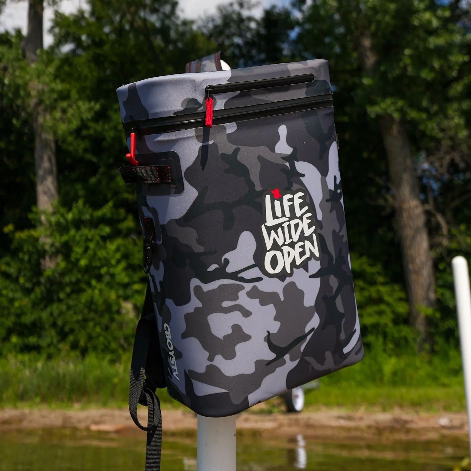 Black Camo CboysTV Cooler Backpack