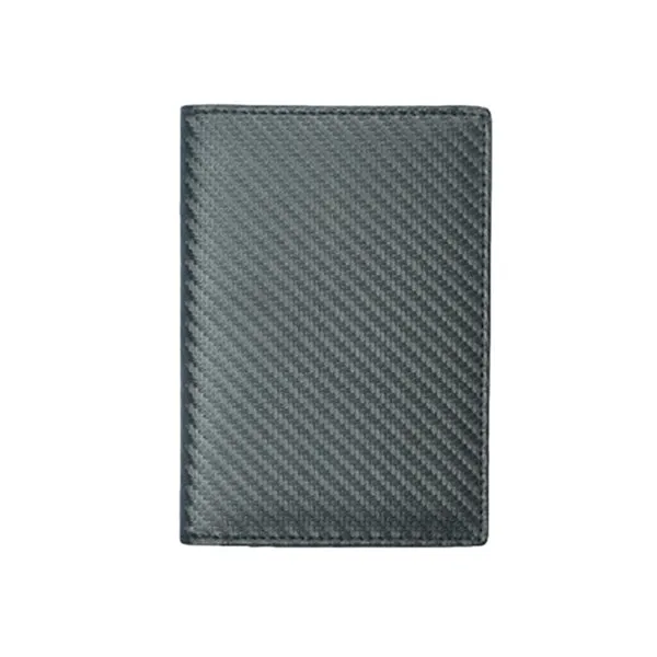 Black Grained Leather RFID Passport Holder 黑色真牛皮RFID安全防盜護照證件套 CH19017