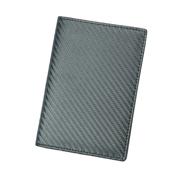 Black Grained Leather RFID Passport Holder 黑色真牛皮RFID安全防盜護照證件套 CH19017