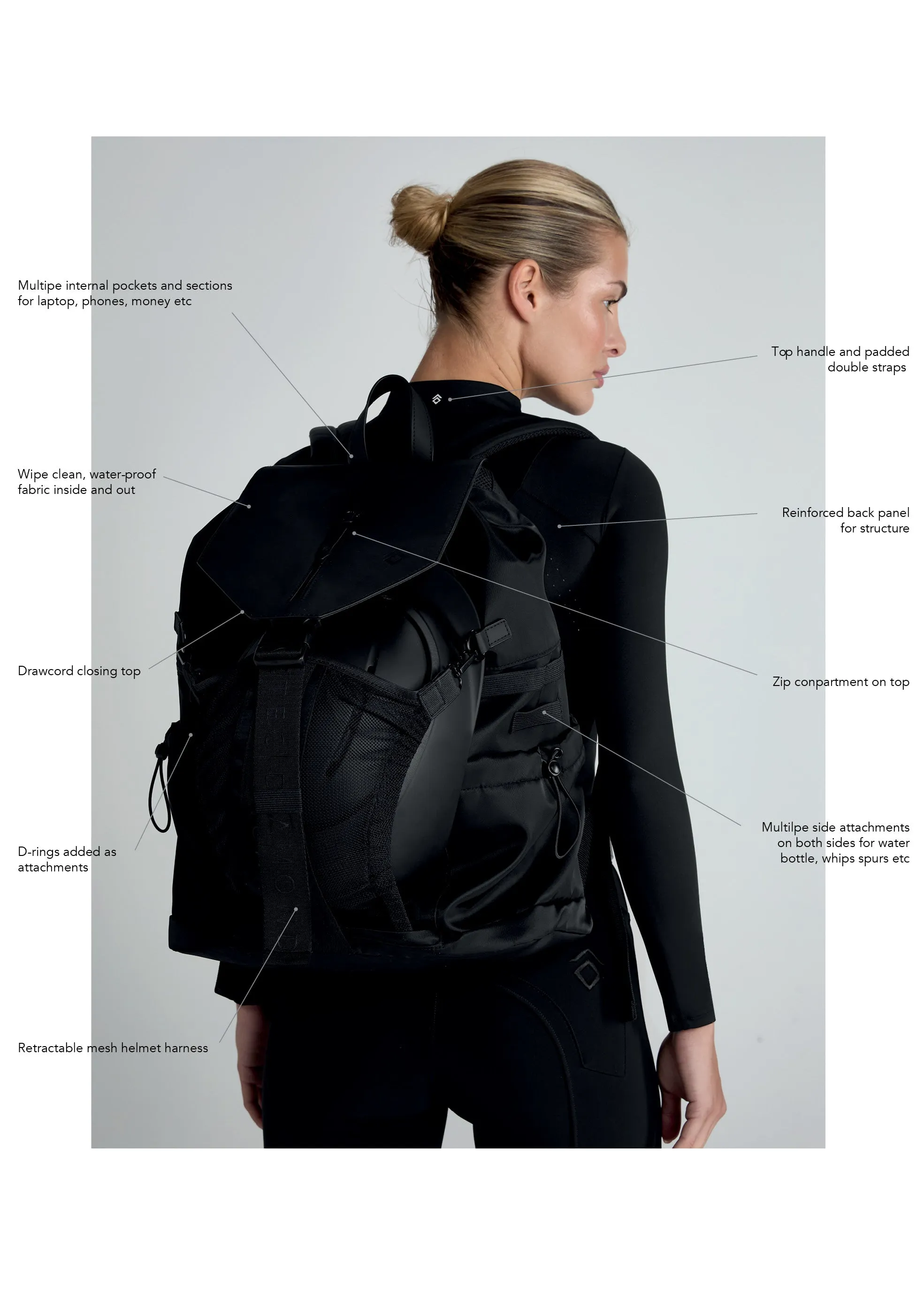 Black Groom Backpack