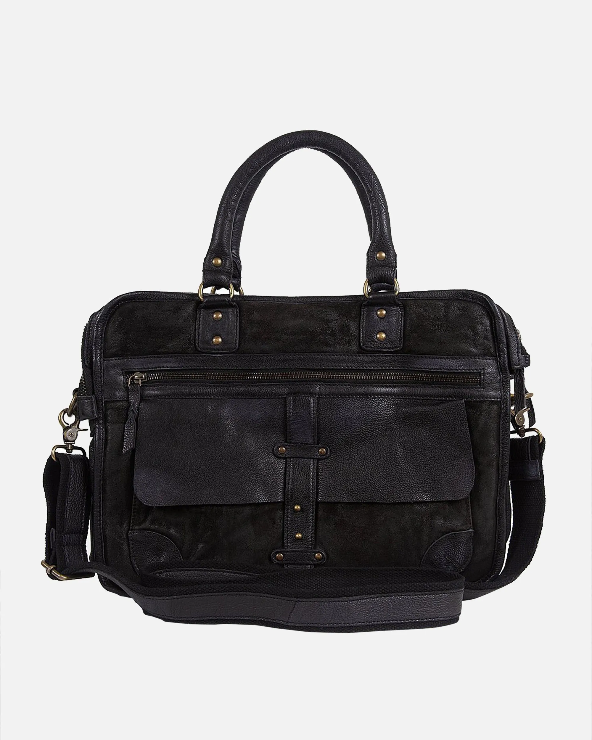 Boomsma | Men's Leather Messenger Bag | Laptop Briefcase