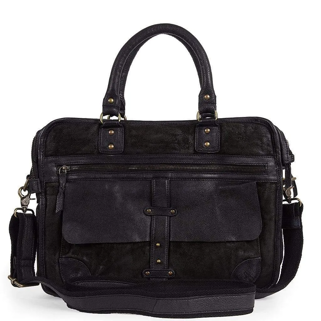 Boomsma | Men's Leather Messenger Bag | Laptop Briefcase