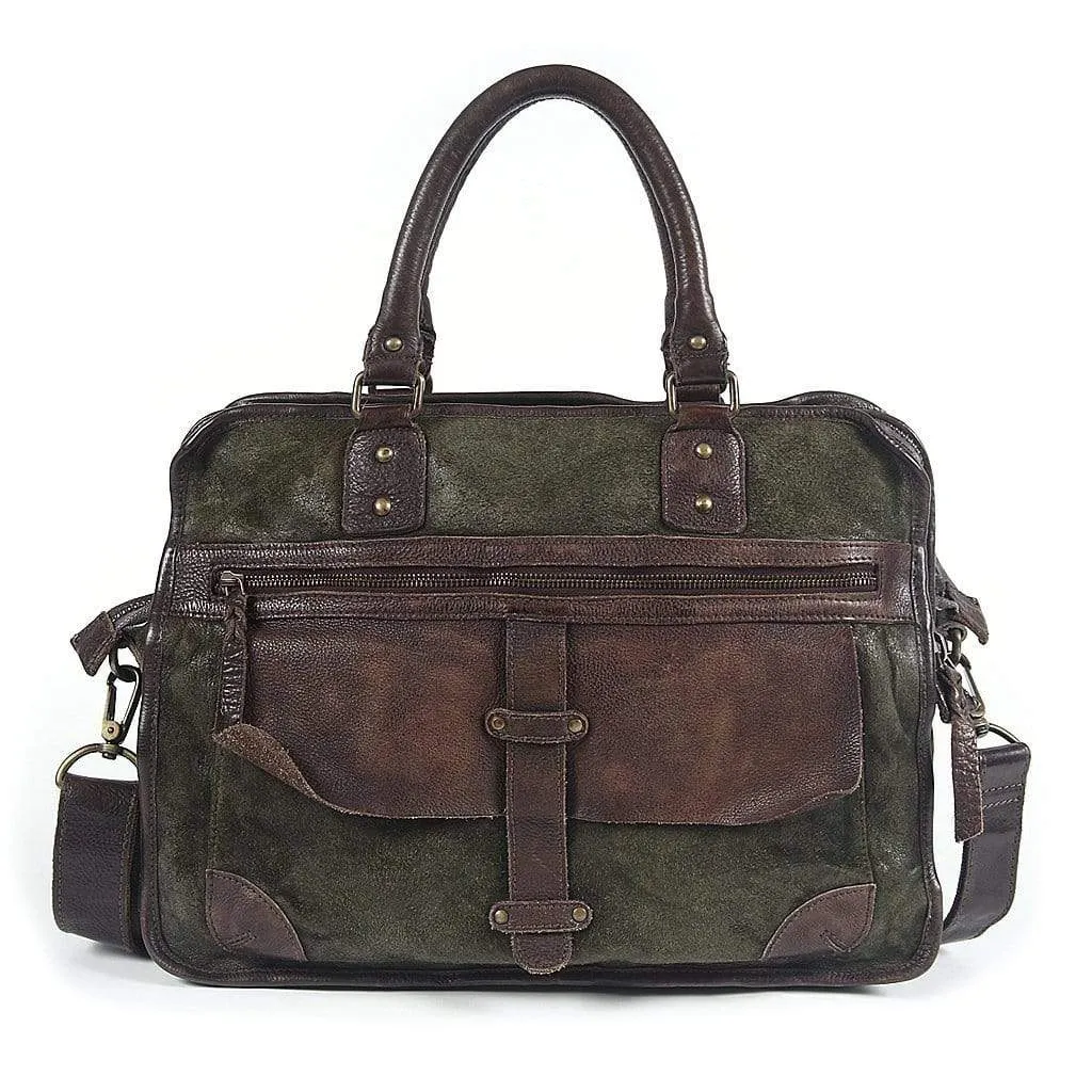 Boomsma | Men's Leather Messenger Bag | Laptop Briefcase