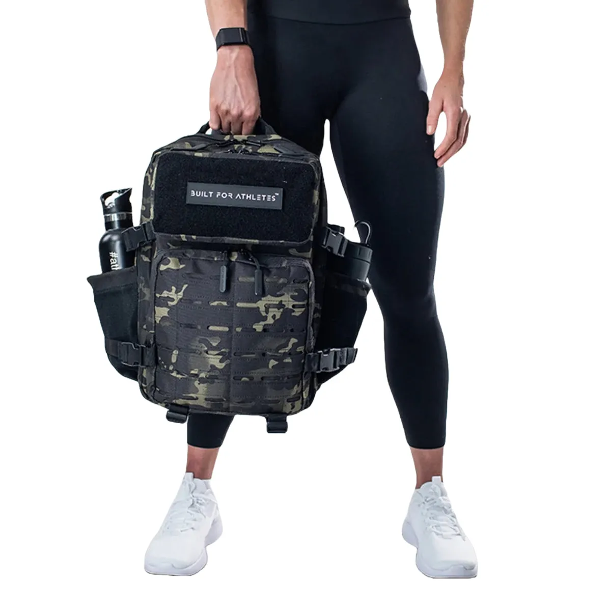 Built For Athletes Small Gym Backpack Black Camo