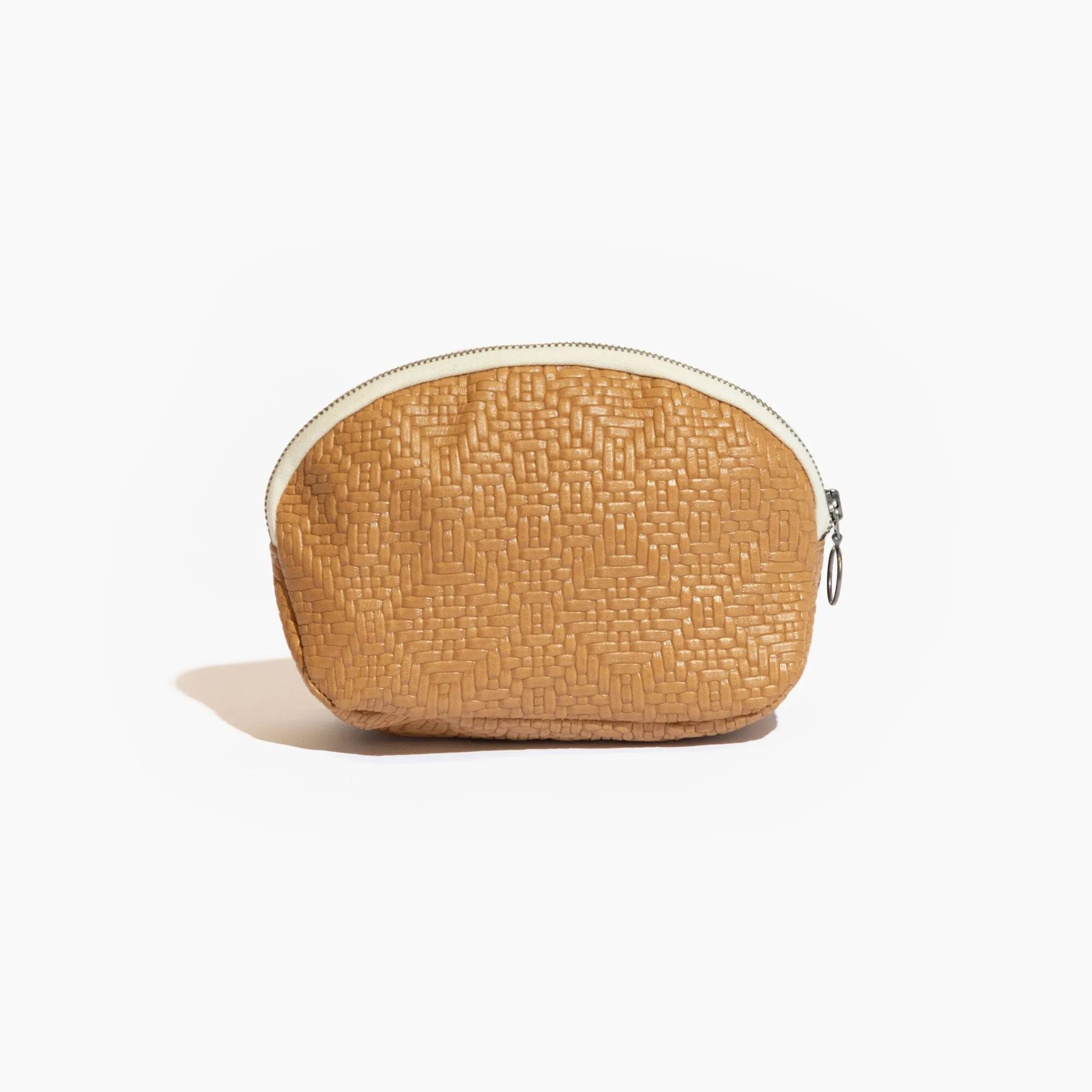 Butterscotch Weave Cosmetic Pouch