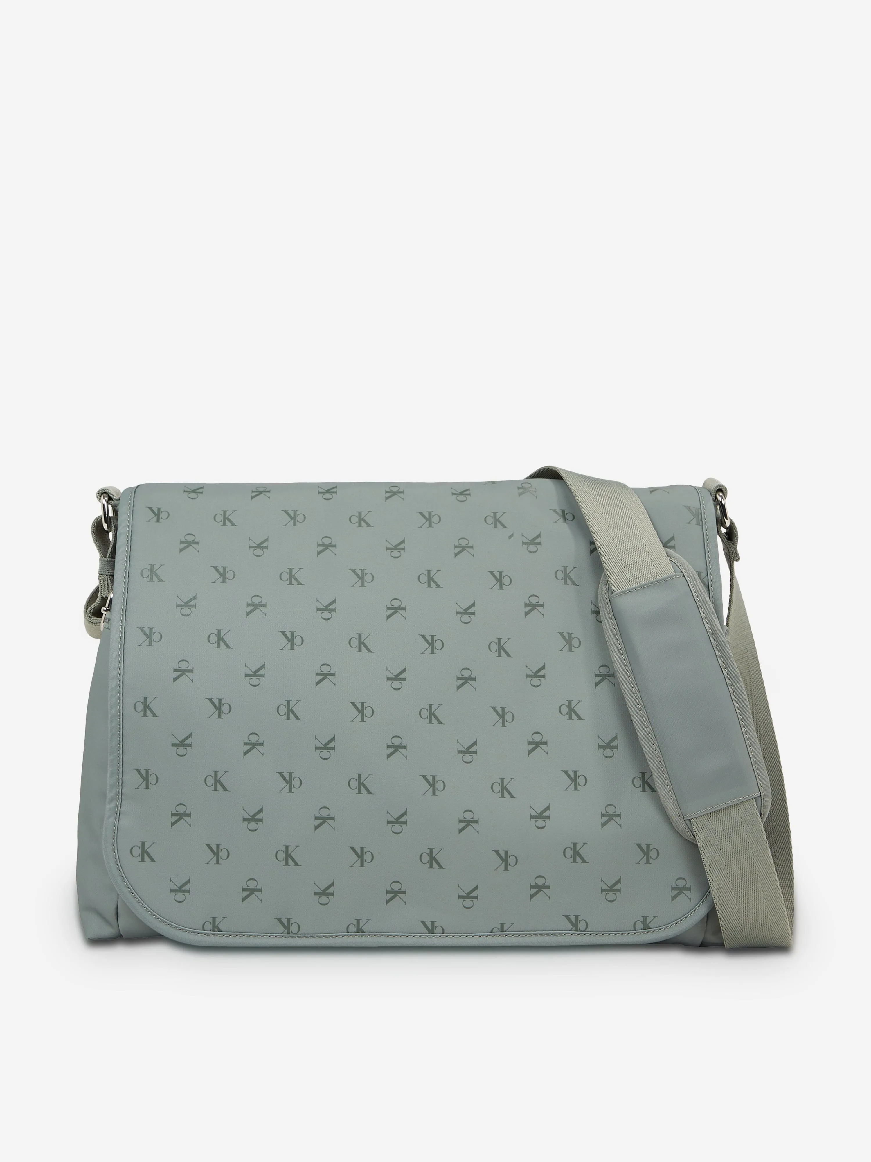 Calvin Klein Baby CK AOP Messenger Changing Bag in Green (30cm)