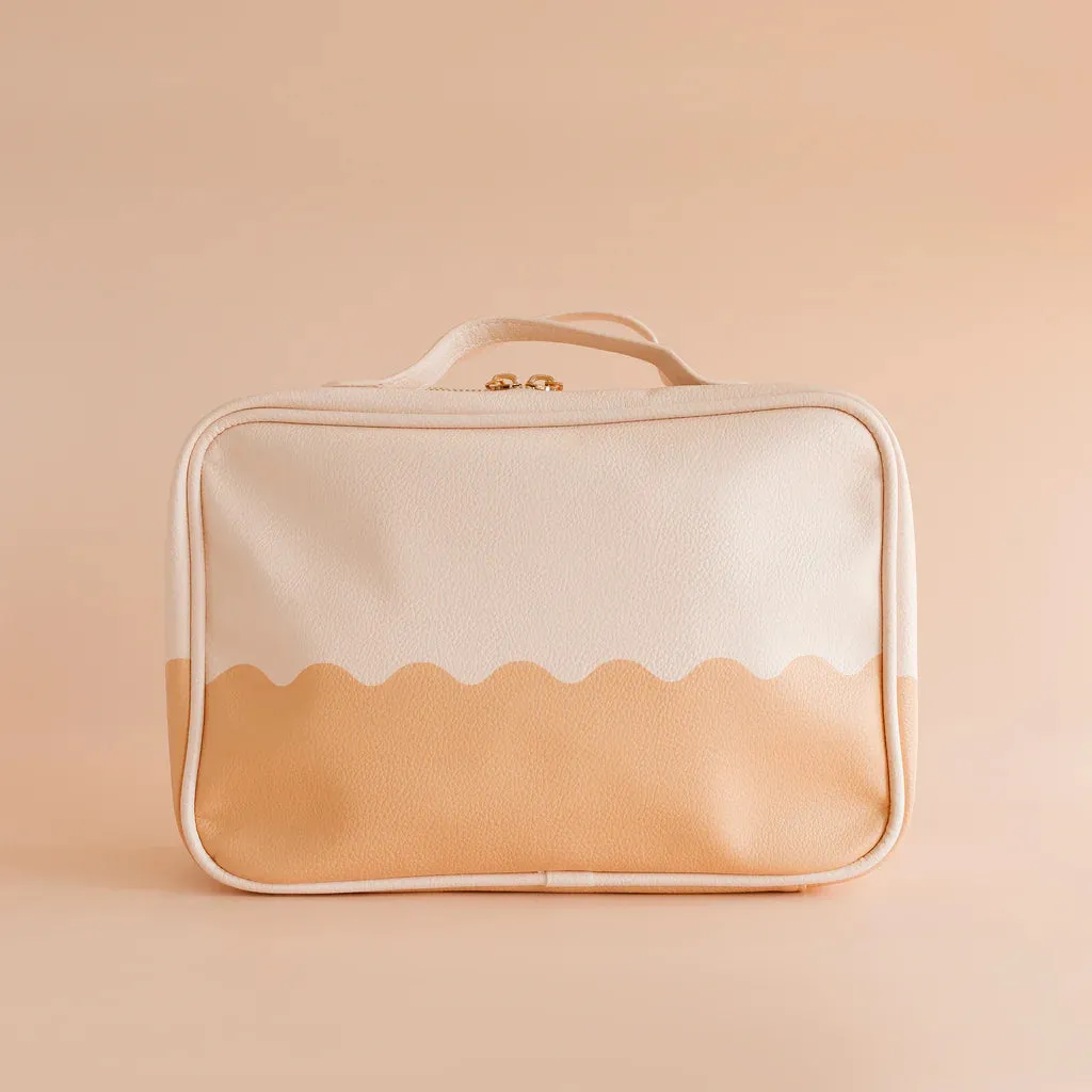 Caramel Ripple Cosmetic Bags