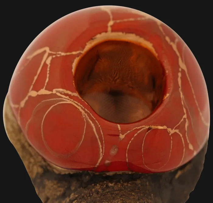 Celebration Pipes - Panama Red Lavastone Ceramic Hand Pipe