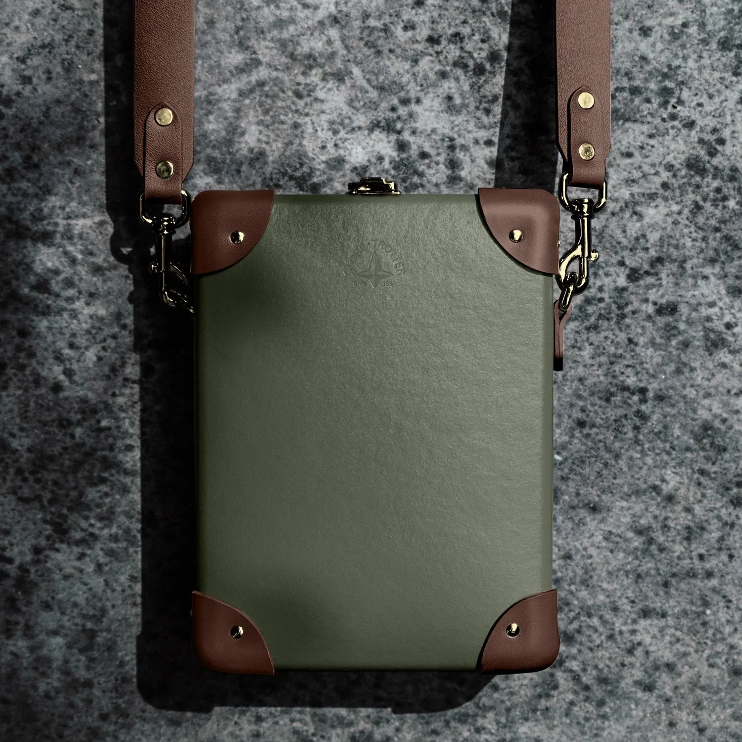 Centenary · Messenger Case | Green/Brown