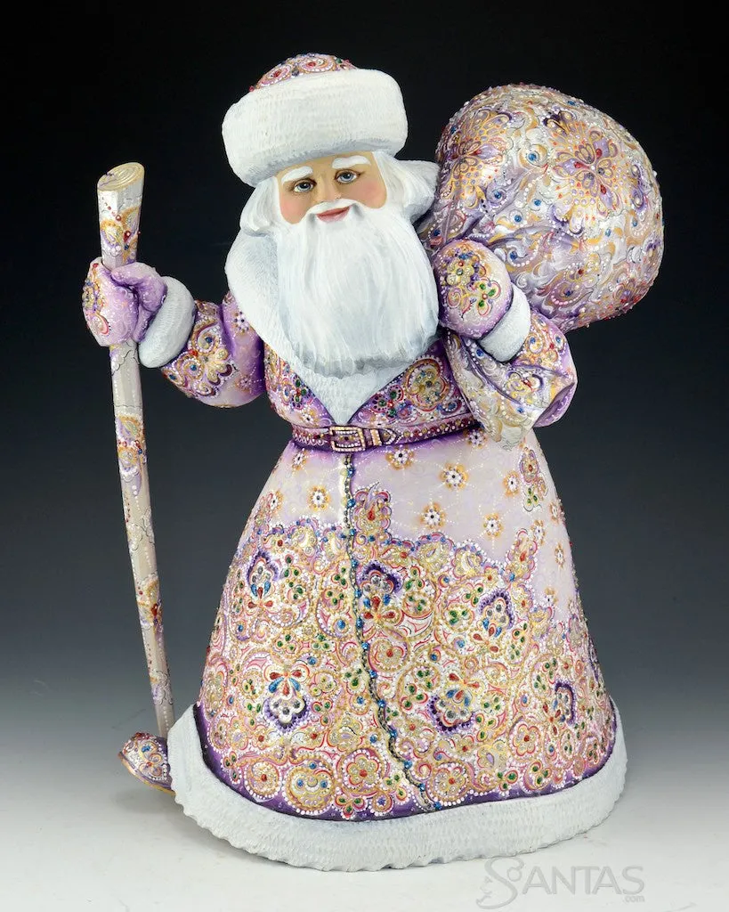 Christmas Reflections Lavender Russian Santa