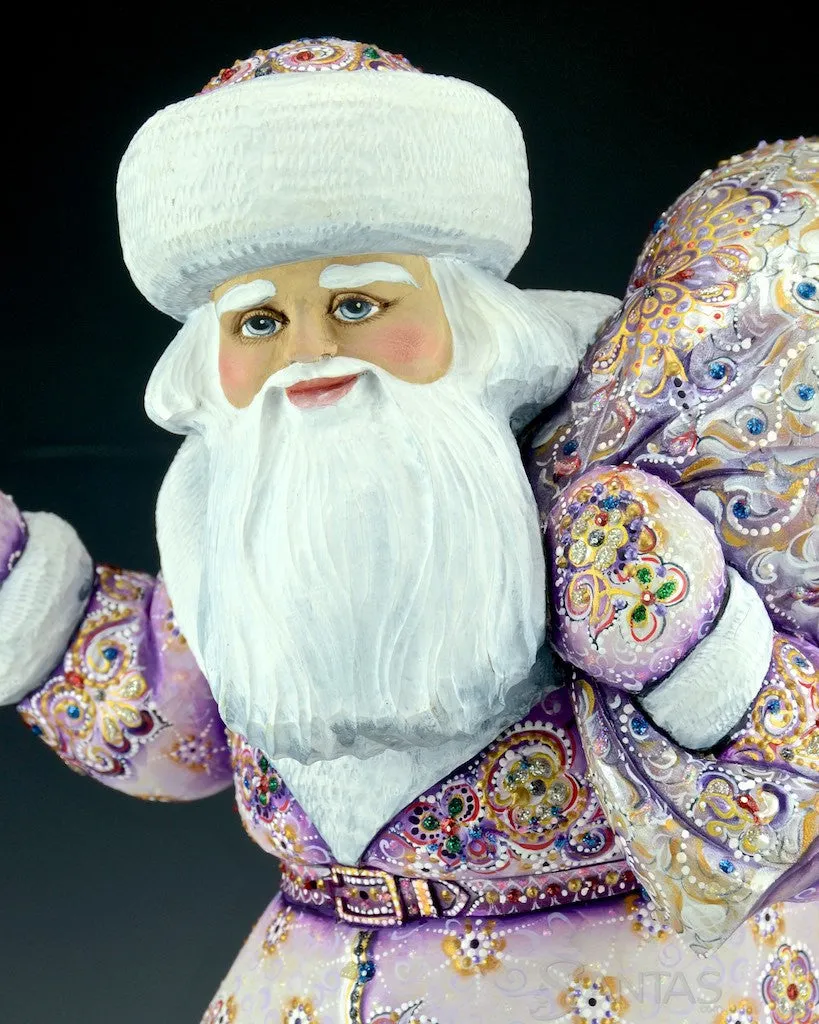 Christmas Reflections Lavender Russian Santa