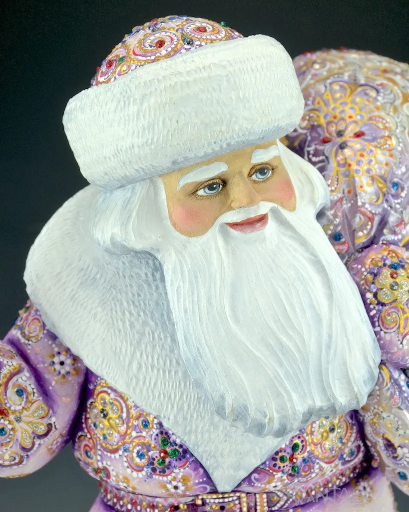 Christmas Reflections Lavender Russian Santa