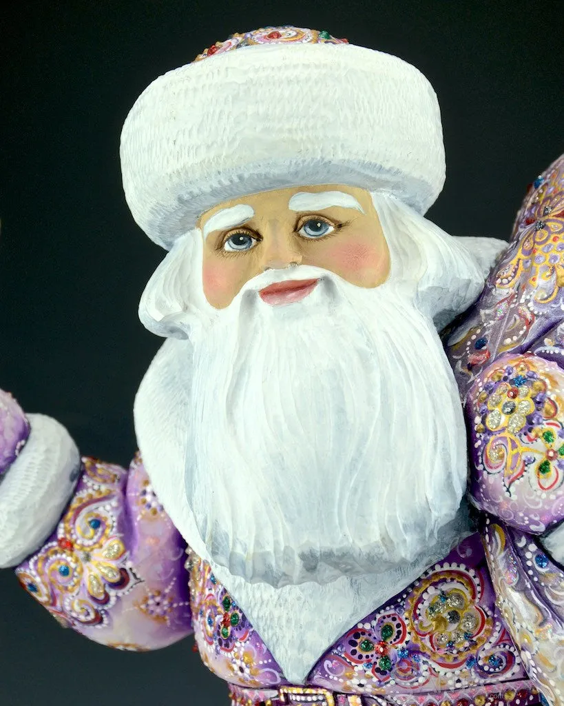 Christmas Reflections Lavender Russian Santa