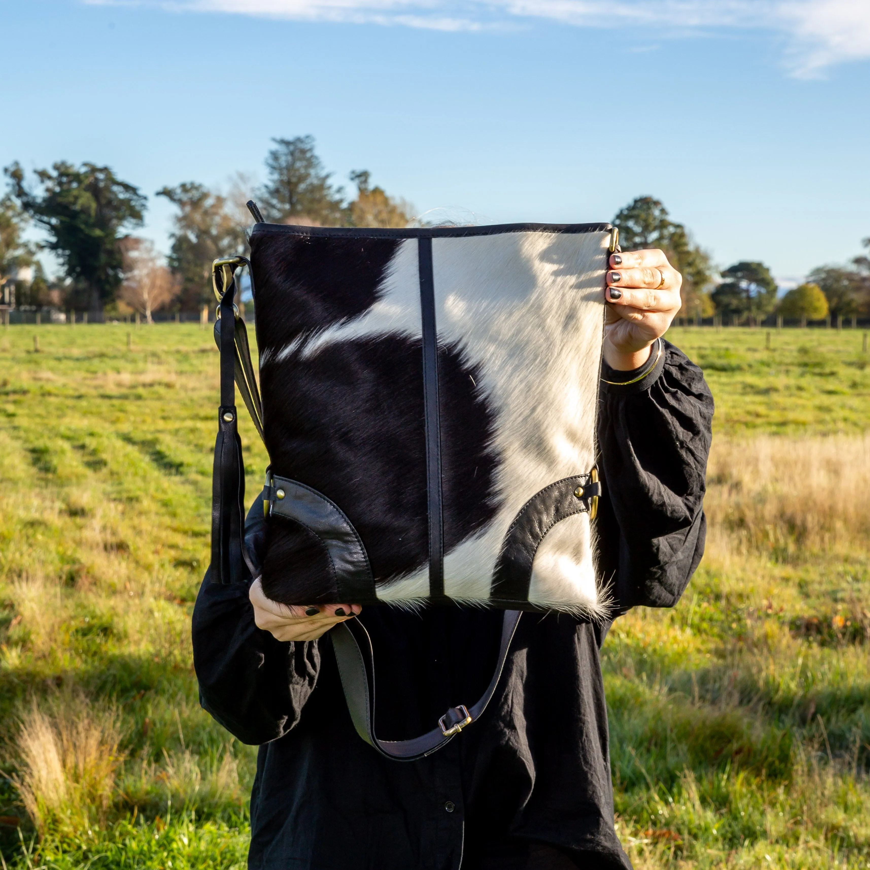 Clara Cowhide Messenger Bag