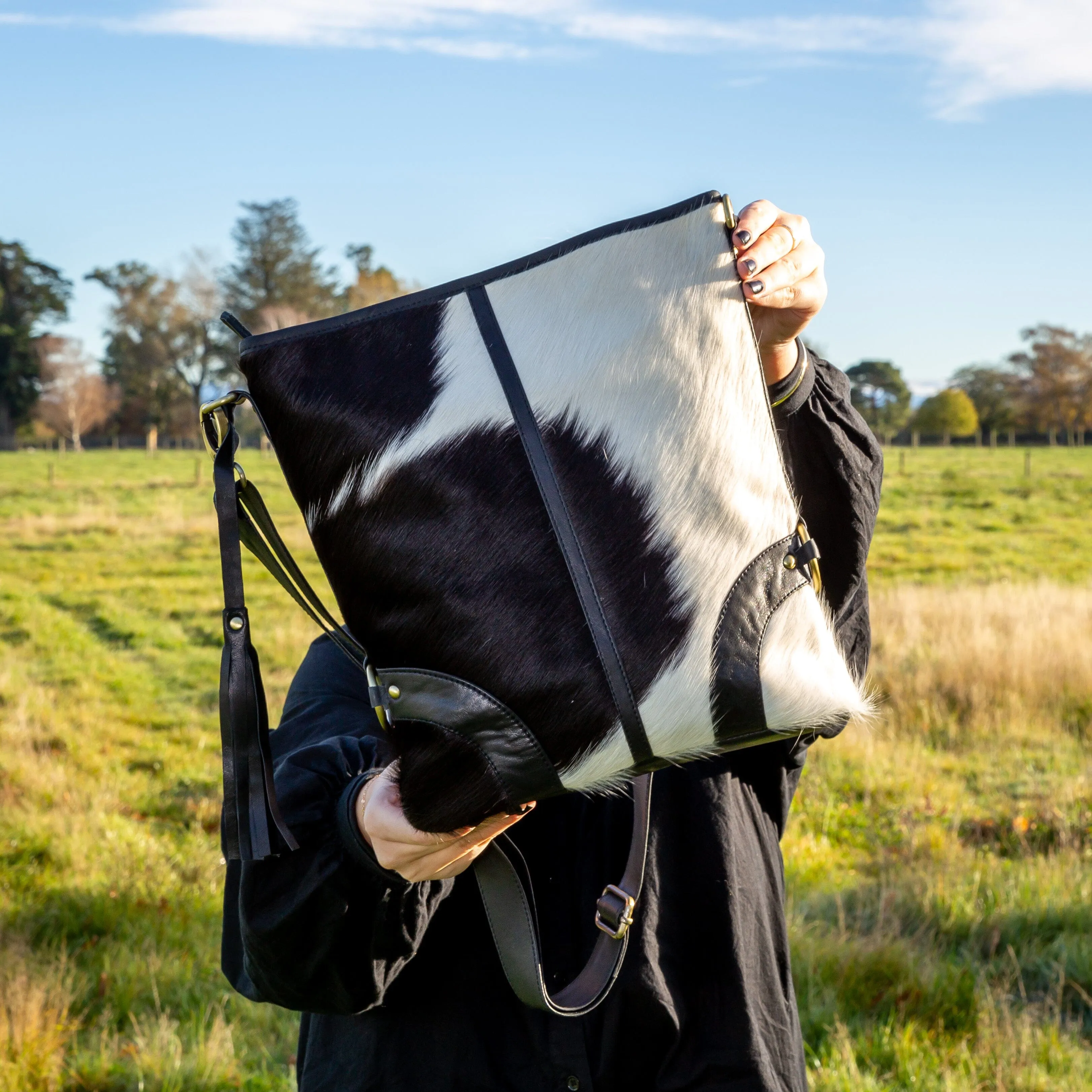 Clara Cowhide Messenger Bag