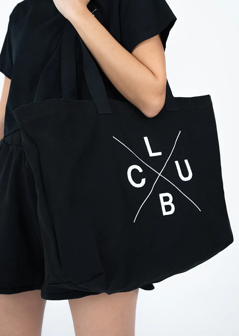 Club LC Canvas Tote Bag Black