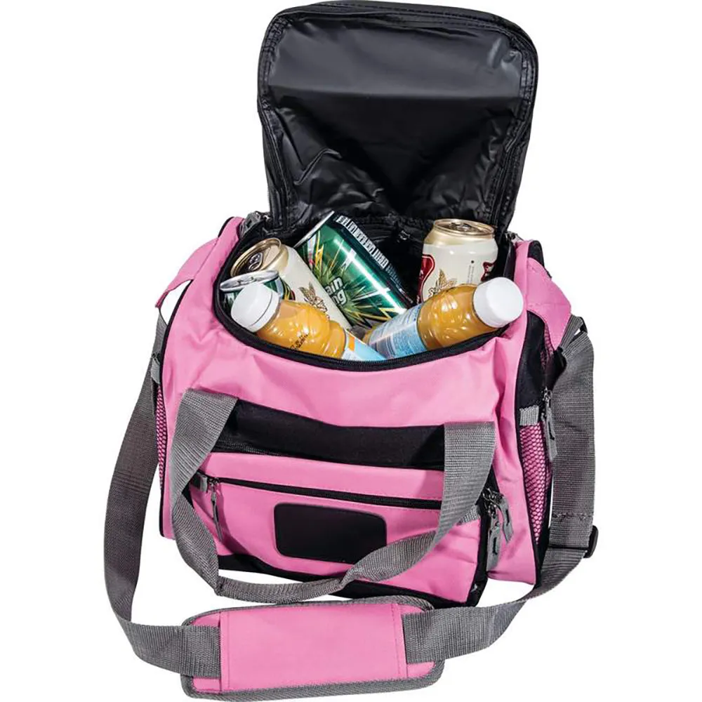 Cooler Lunch Bag Pink Removable Insulated Zip Out Liner w/ Shoulder Strap