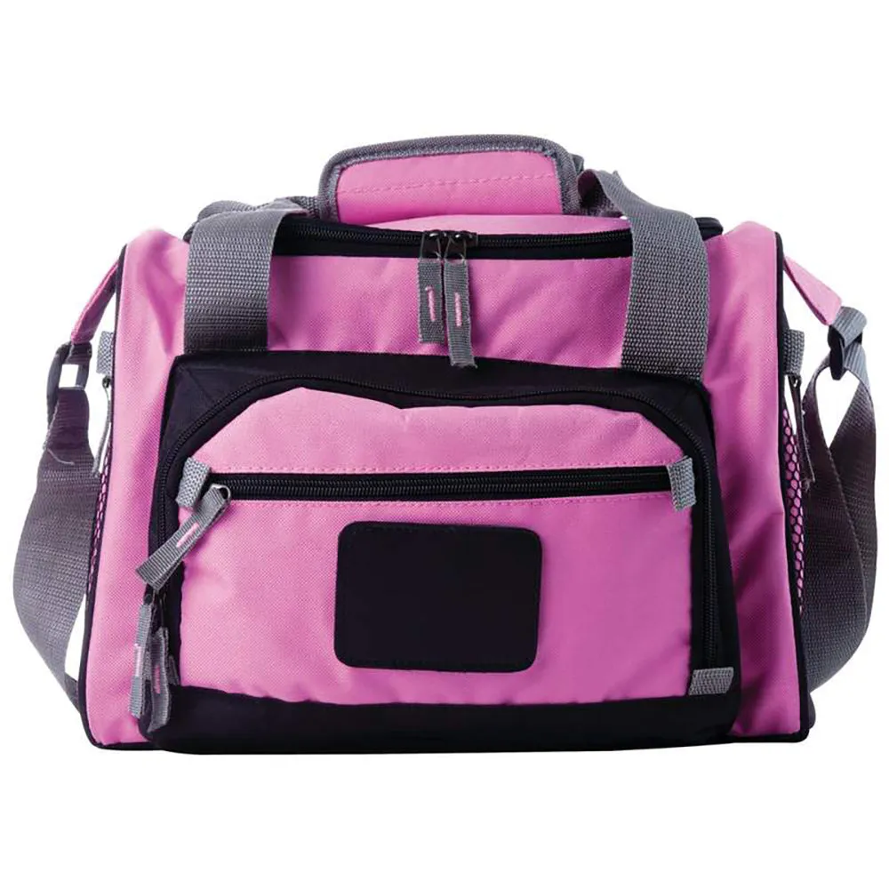 Cooler Lunch Bag Pink Removable Insulated Zip Out Liner w/ Shoulder Strap