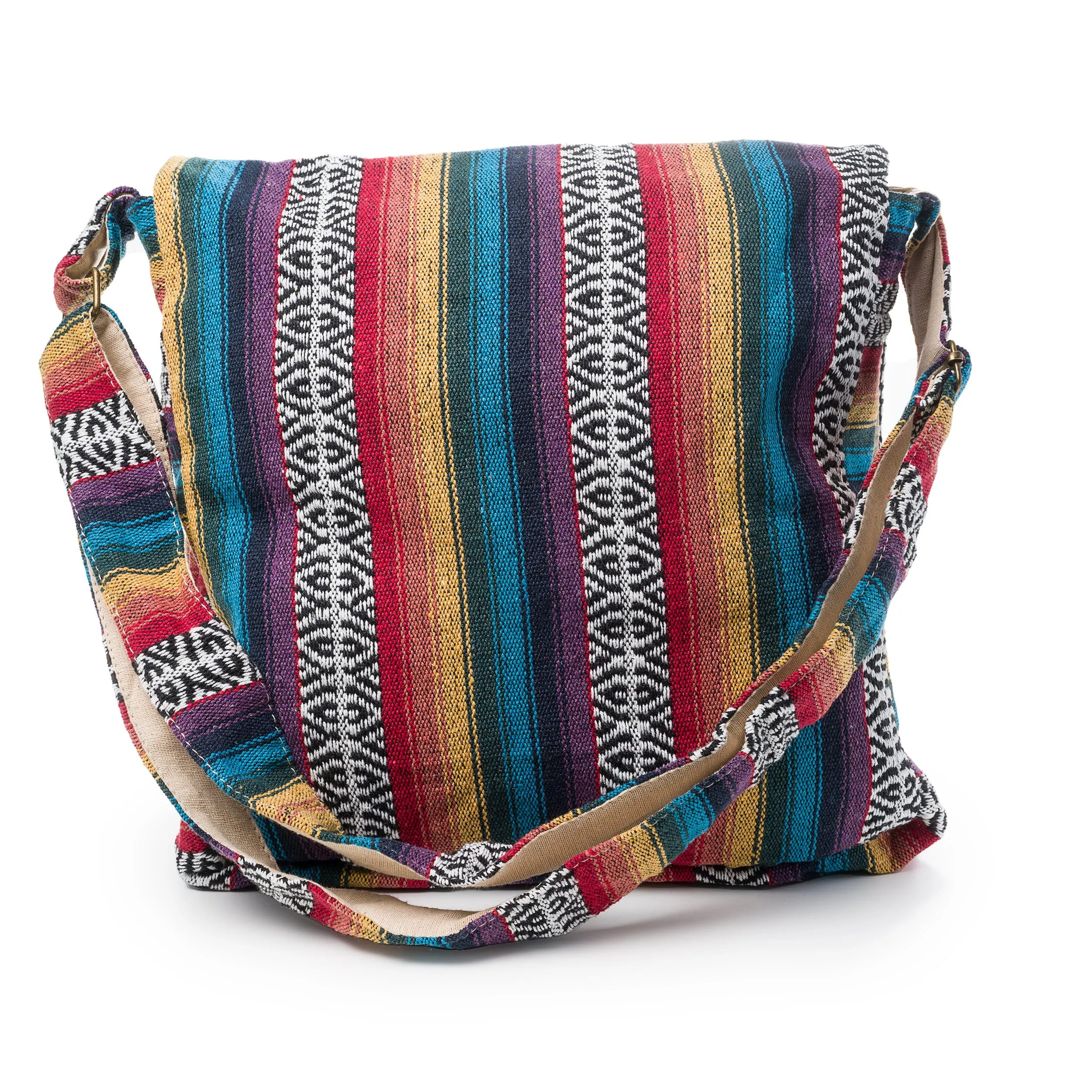 Core Hemp Crossbody Messenger Bag - Pride