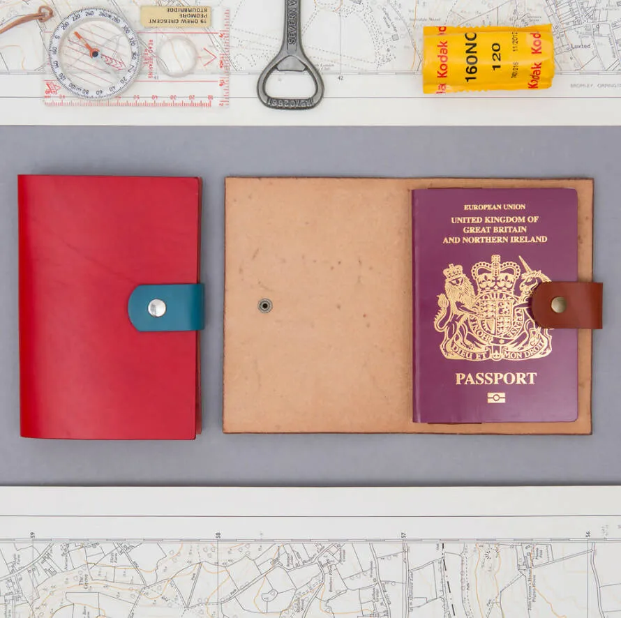 Corio Bridle Leather Passport Wallet