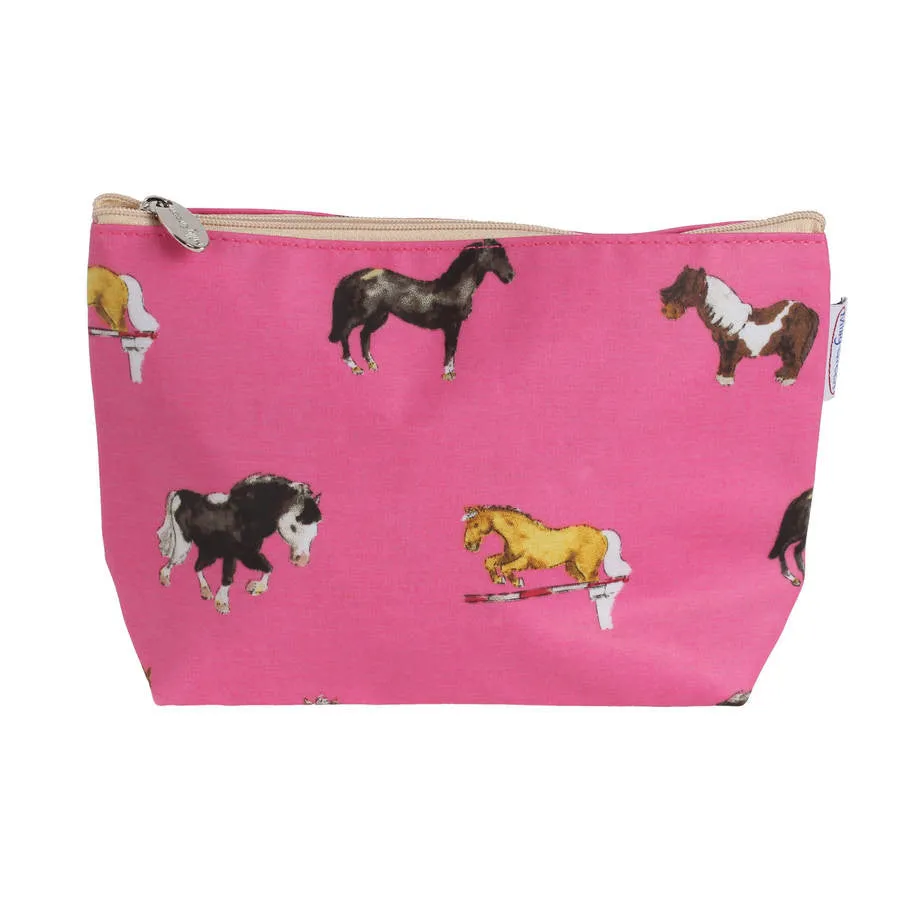 Cosmetic Bag - Pink Horses