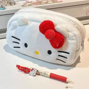 Cosmetic Bag - Plush Hello Kitty