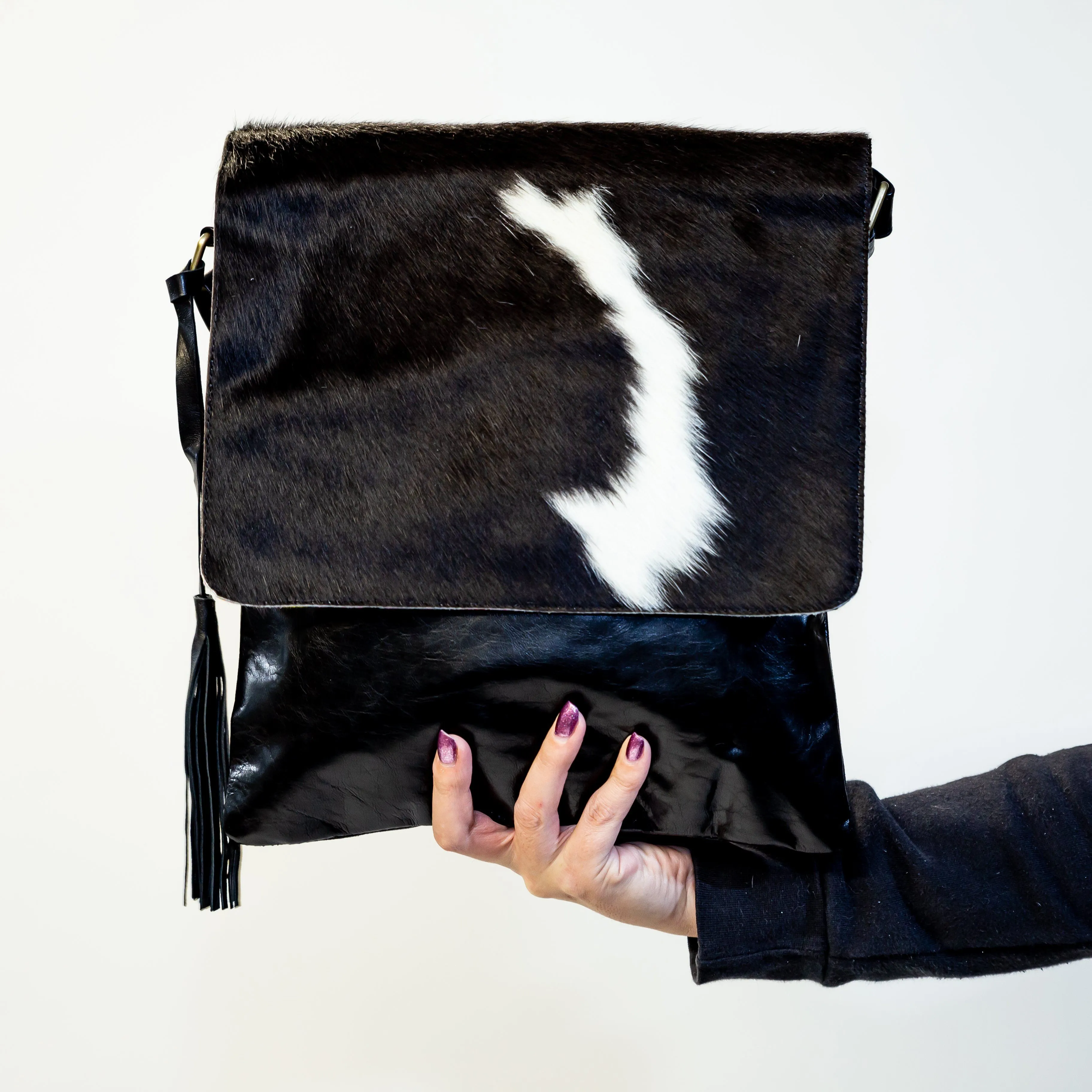 Cowhide Messenger Bag