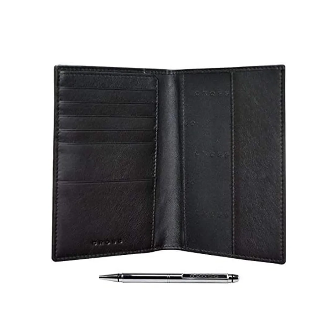 CROSS, CLASSIC CENTURY PASSPORT HOLDER WITH BLACK PEN