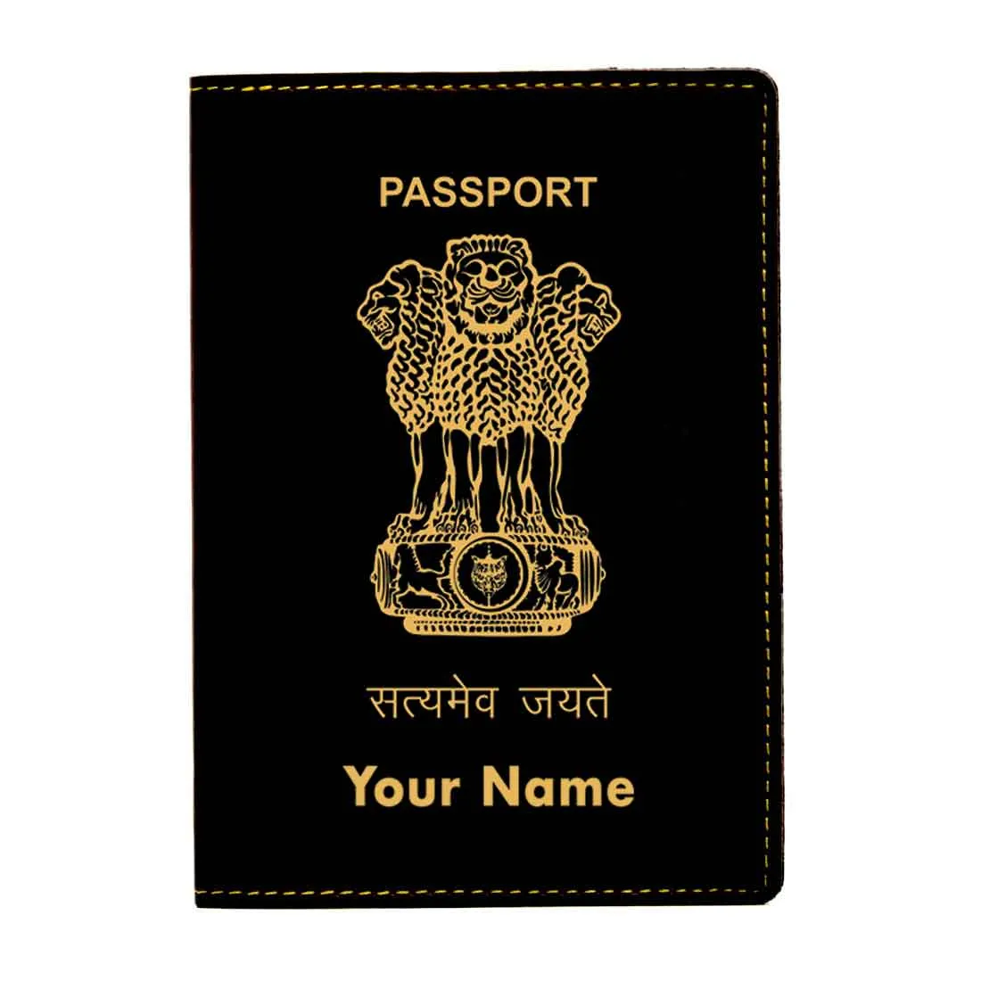 Customized Passport Holder Cover Travel Wallet Case-INDIAN PASSPORT STYLE-MULTICOLOR