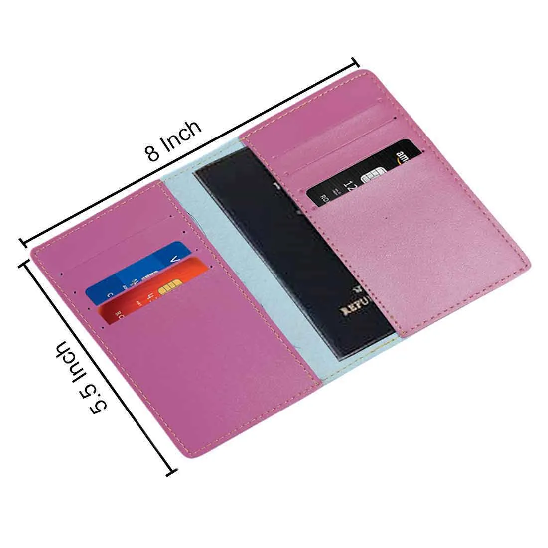 Customized Passport Holder Cover Travel Wallet Case-INDIAN PASSPORT STYLE-MULTICOLOR