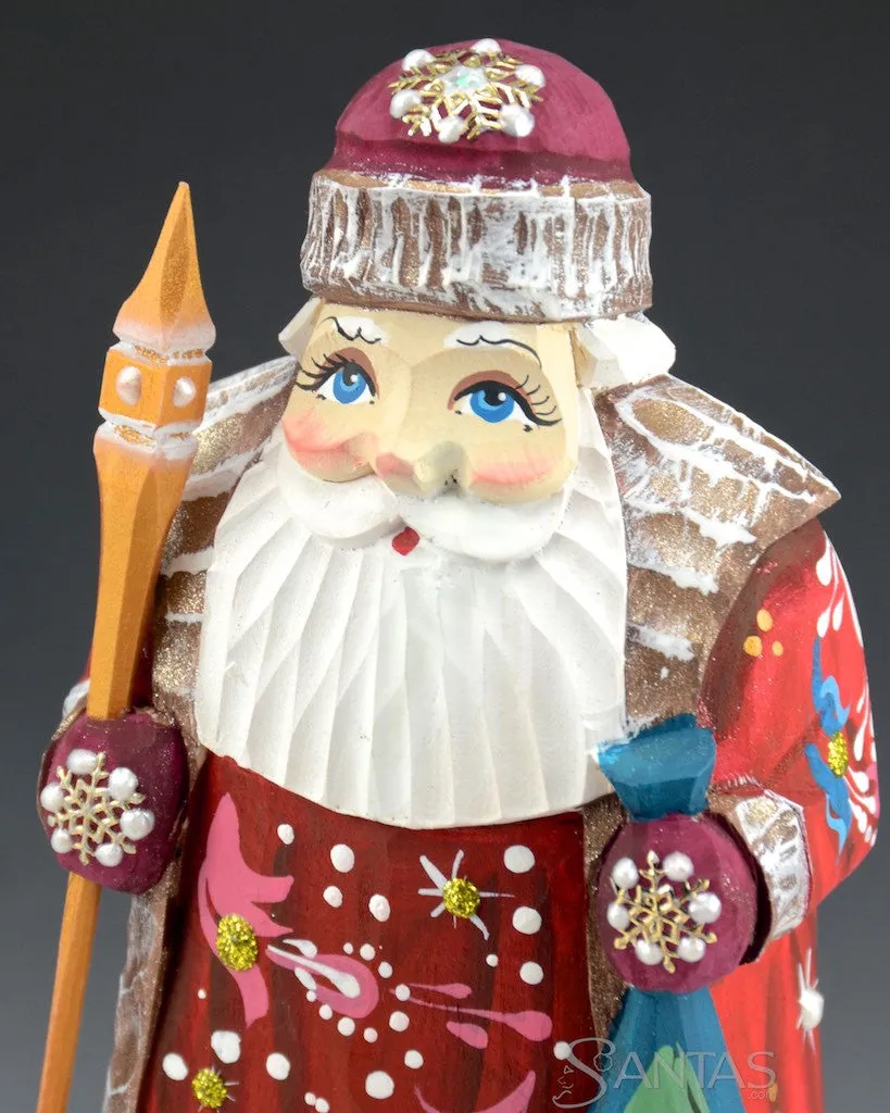 Cute and Colorful 7 inch Russian Santa