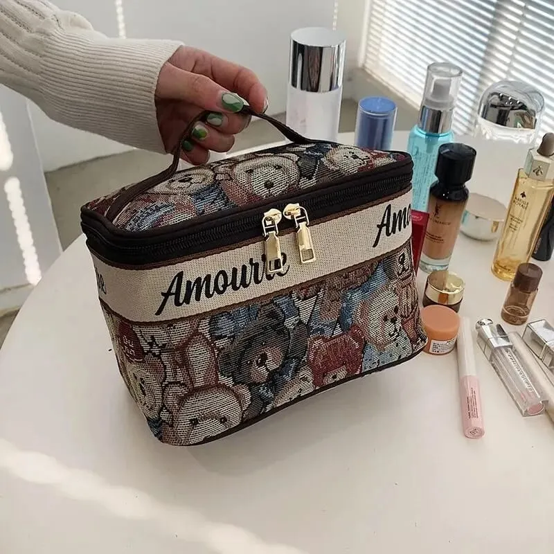 Cute Bear Polyester Cosmetic Bag S5064993