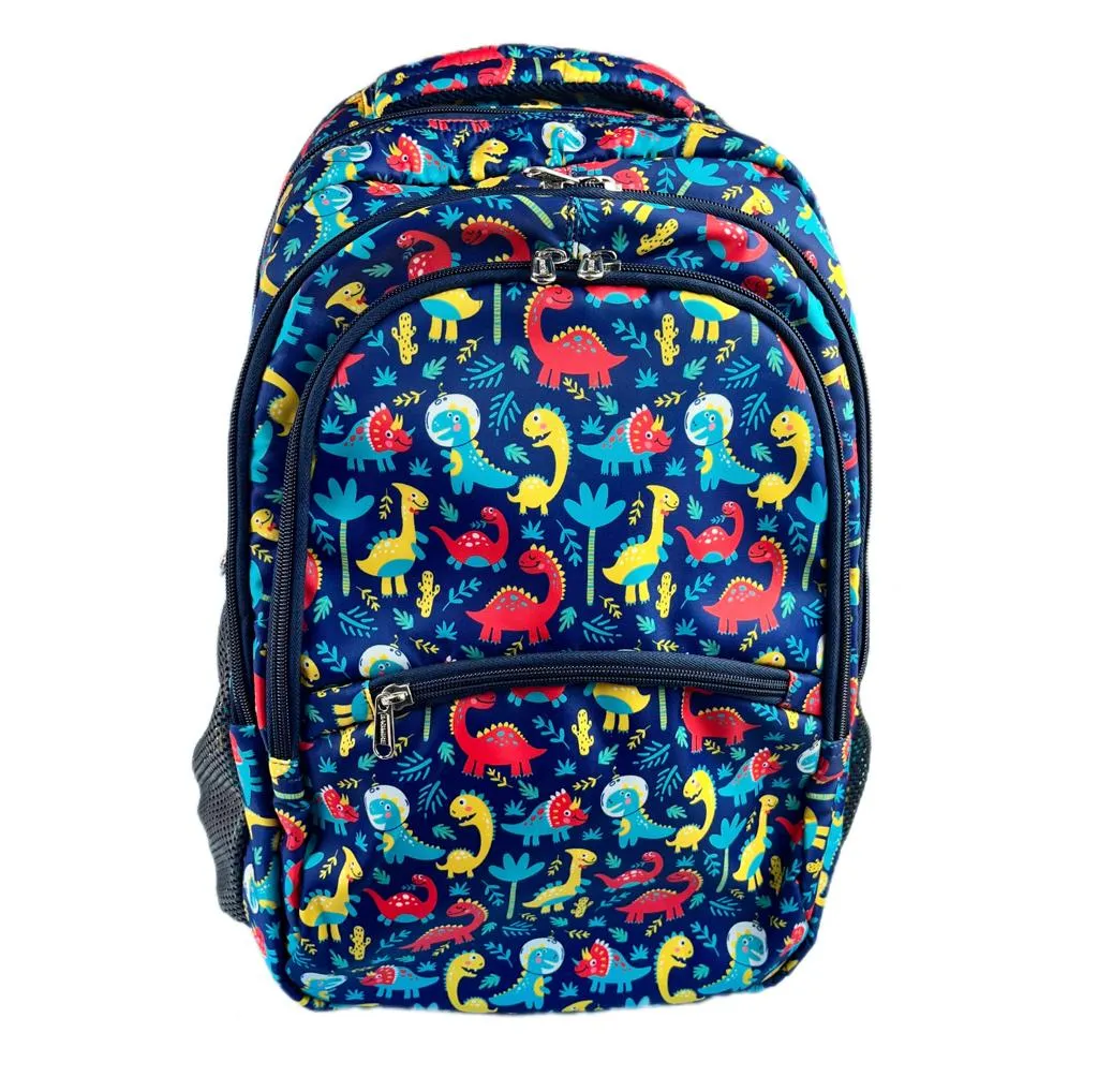 Cute Space Universe / Dinos / Unicorns Printed Large Capacity Backpack For Kids