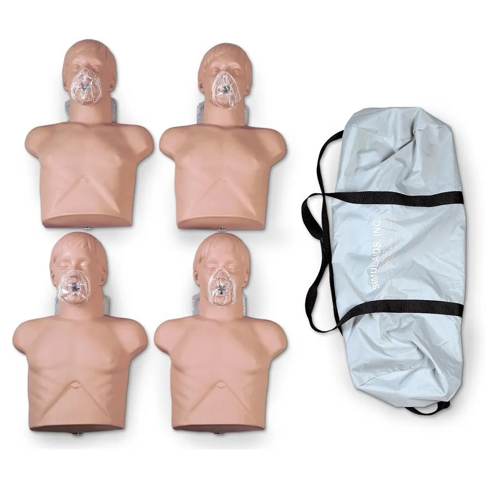 Economy Adult Sani-Manikin with Bag, 4-pk