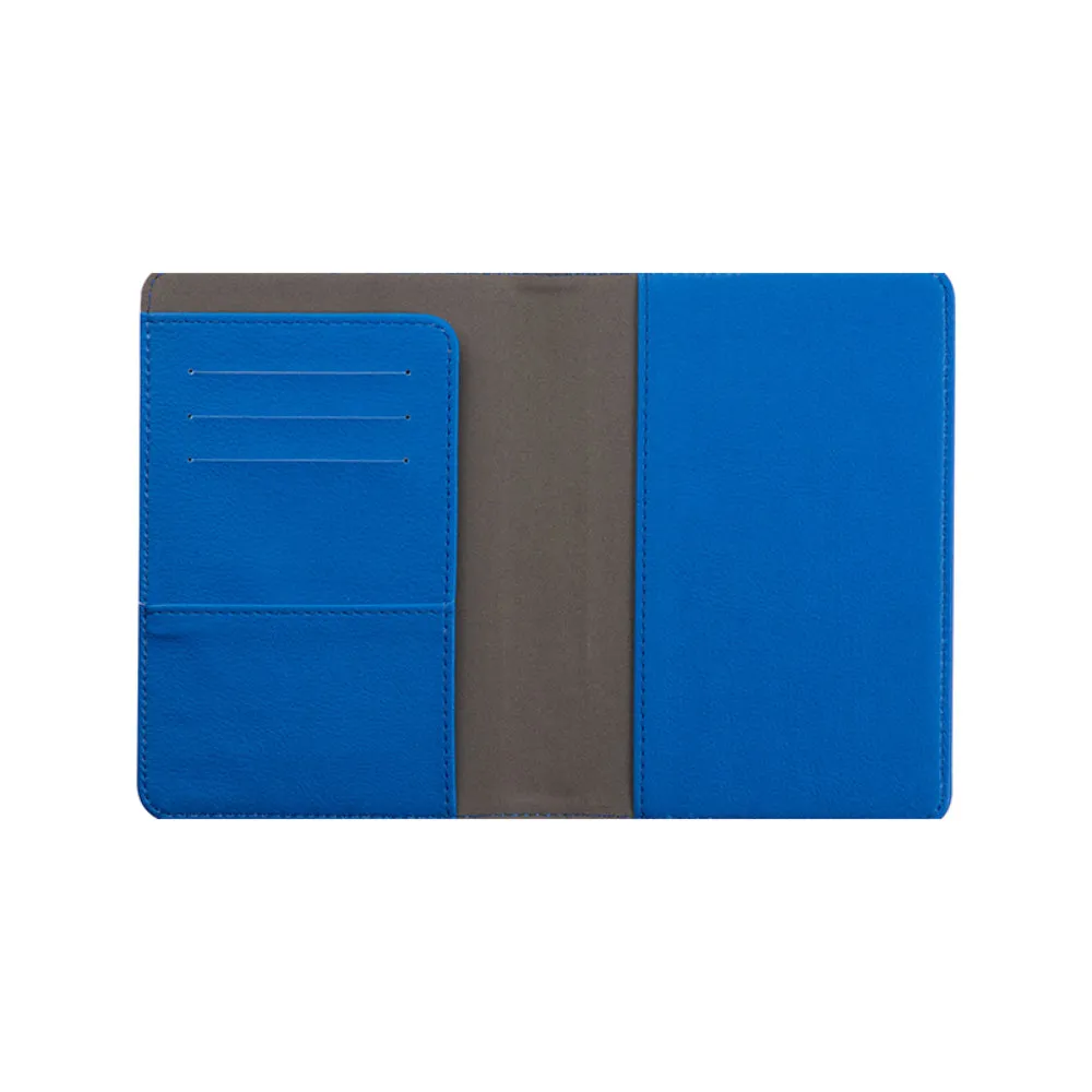 Engravables - PU LEATHER - Passport Holder -  9cm x 13cm - Dark Blue