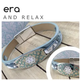 Era Genuine Leather Medical Alert Bracelet - Handmade to Order